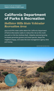 Profiles in Land and Management- Hollister Hills State Vehicular Recreation Area