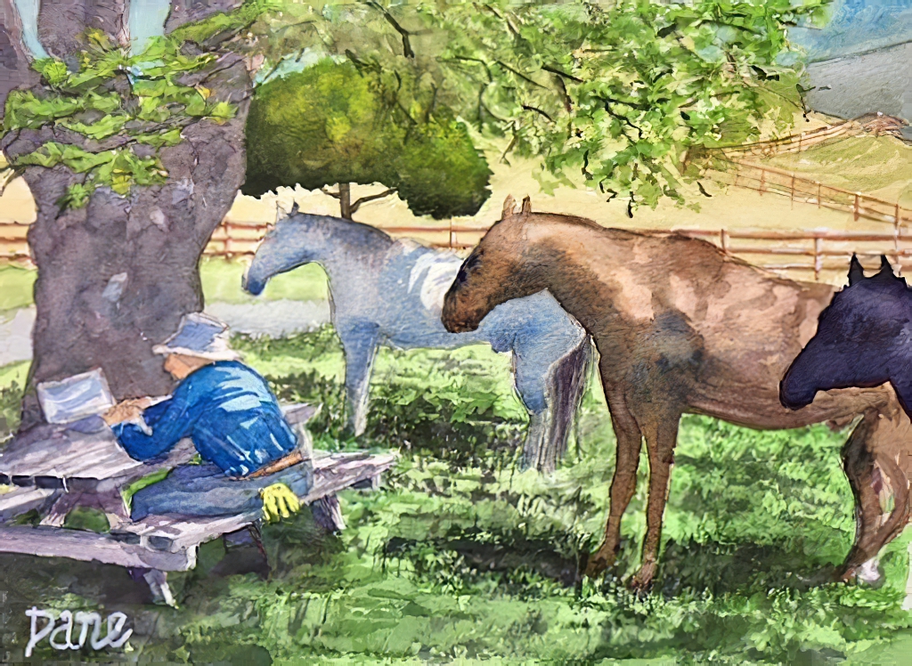 Artist Day at TomKat Ranch - Art Piece 1