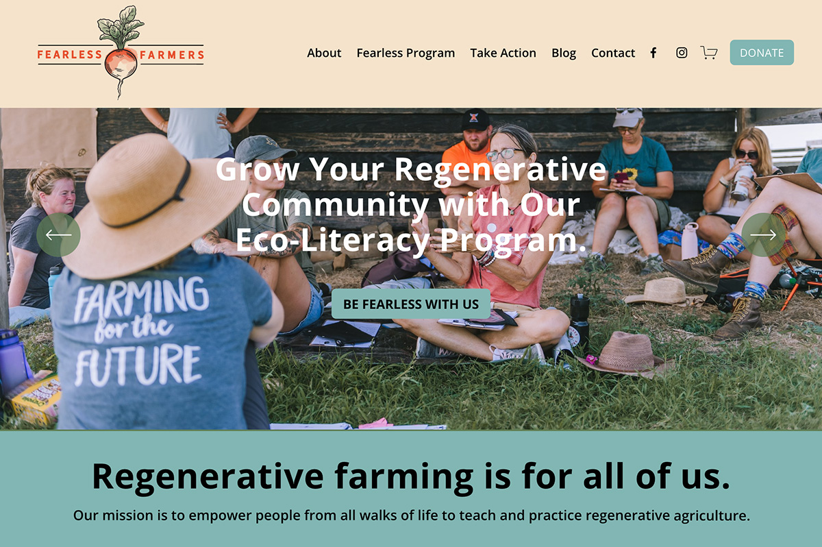 Fearless Farmers website