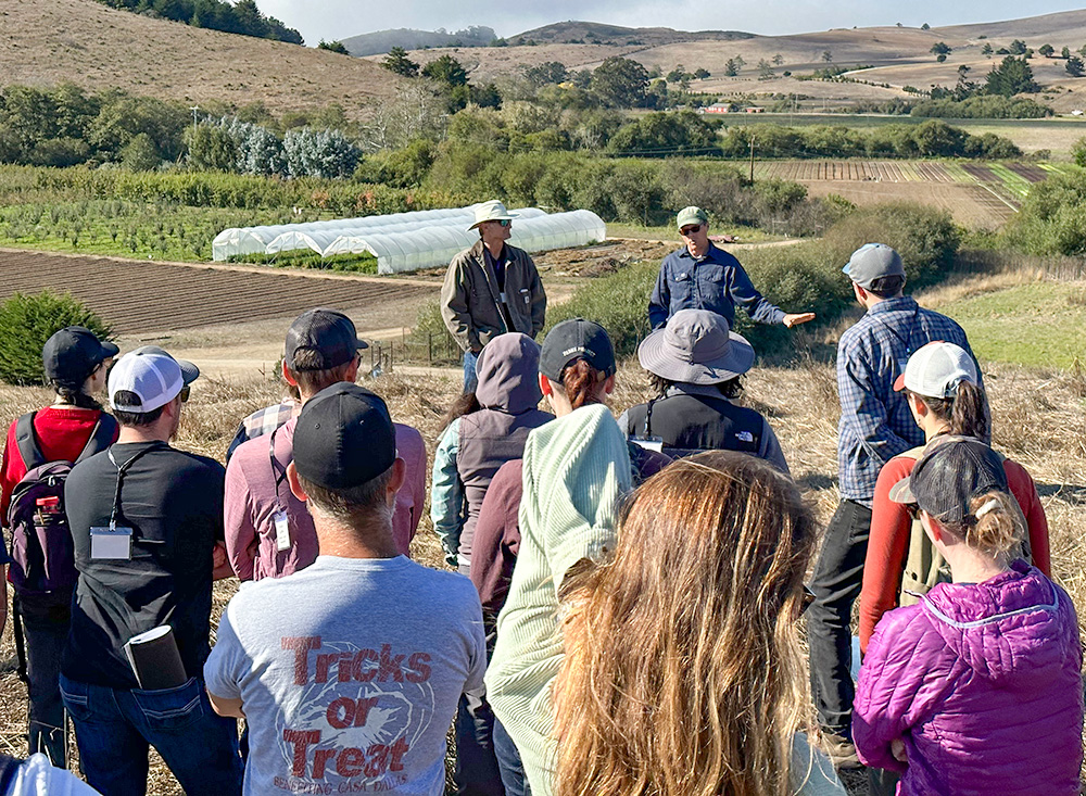 Conservation Planning members visit Fifth Crow Farm, Pescadero, CA