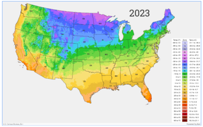USDA Plant Hardiness Zone Map Comparison