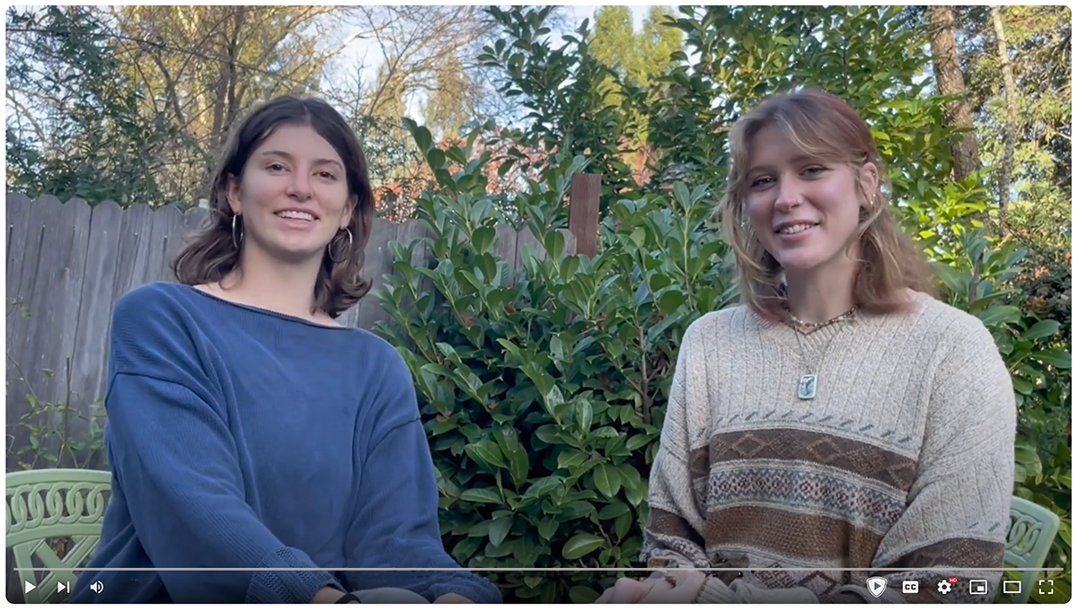 Isabel Toldi and Izzy Sonnet - TomKat Ranch interns, Summer 2024