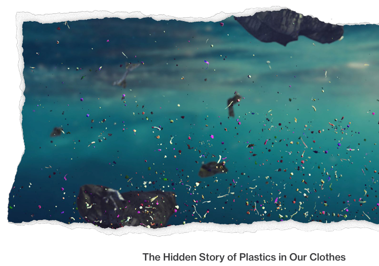 Plastics floating in the ocean - The Hidden Story of Plastics in Our Clothes - Fibershed
