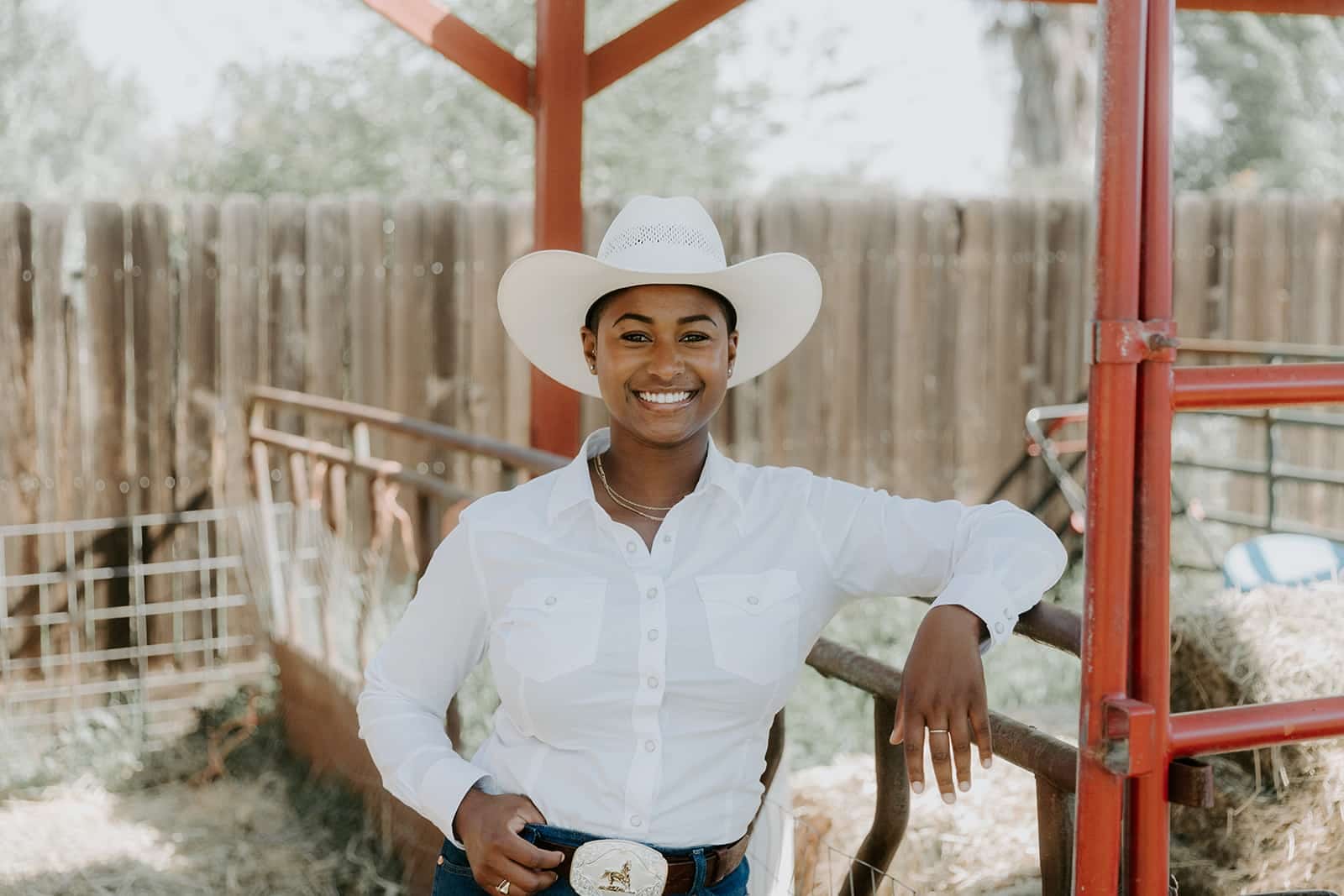 Rizpah Bellard at her ranch. Photo: Community Alliance with Family Farmers