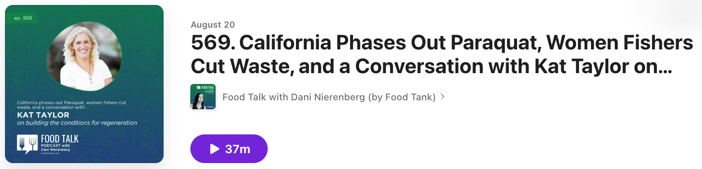 Food Talk podcast with Kat Taylor