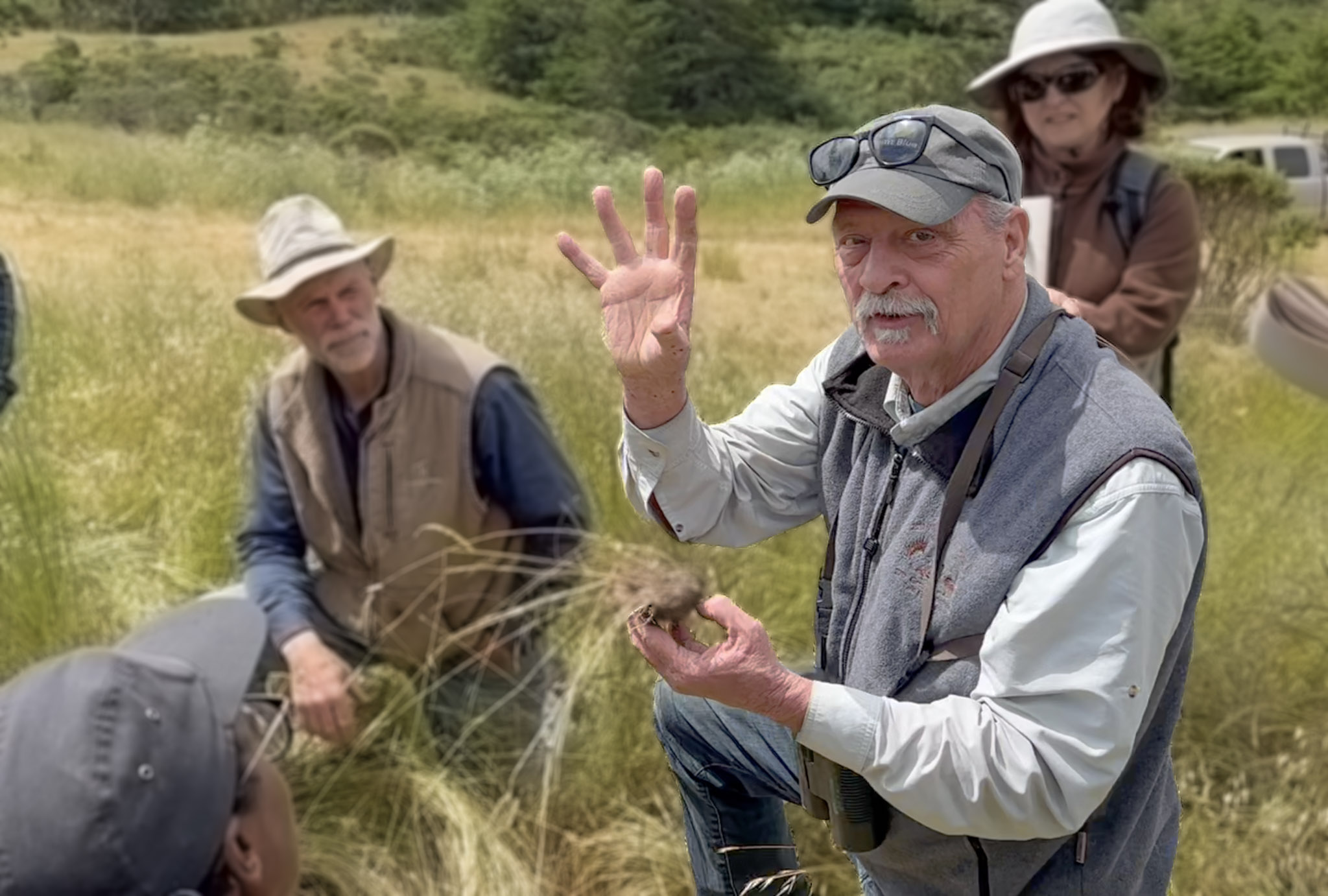 Wendell Gilgert at a soil workshop with TKREF staff