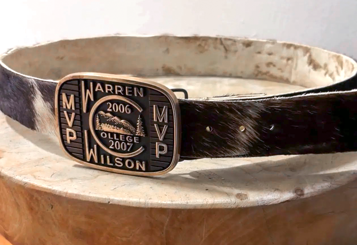 Cowhide belt by Shannon Waldron. See how she did it here or on her Instagram.